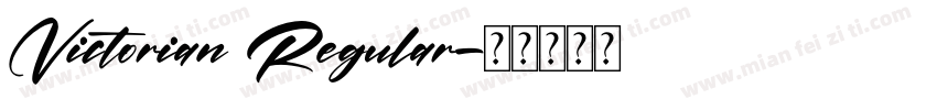 Victorian Regular字体转换